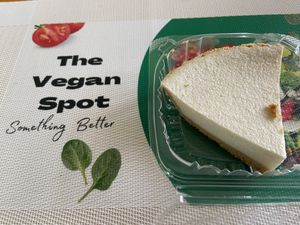 Vegan pineapple cheese pie .  at The Vegan Spot in Charlestown