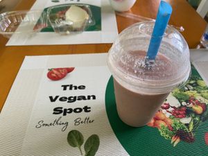 Berry smoothie .  at The Vegan Spot in Charlestown