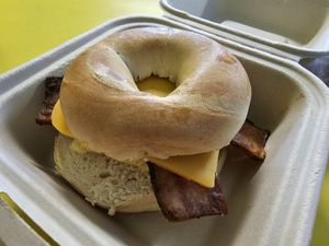 Vegan Breakfast Sandwich at Honeyduke Confections in Elmira