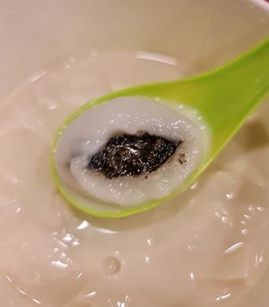Black sesame filling riceball ~ 8/4/22 at Mr Bean - Toa Payoh Hub in Central Singapore