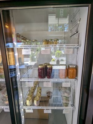Juices and chilled items at West Bay Cafe in Victoria