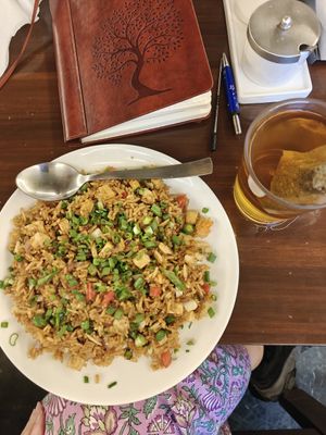 Tofu Fried Rice at Shangrila in Dharamshala