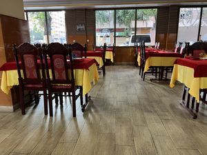 The restaurant space  at Namaste Pais Indian Restaurant in Valencia
