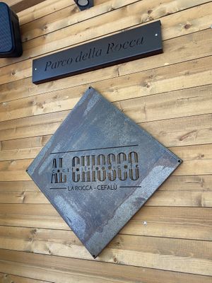Sign  at Al Chiosco in Cefalu
