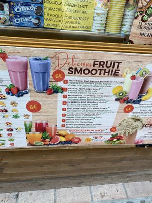 Smoothies  at Al Chiosco in Cefalu