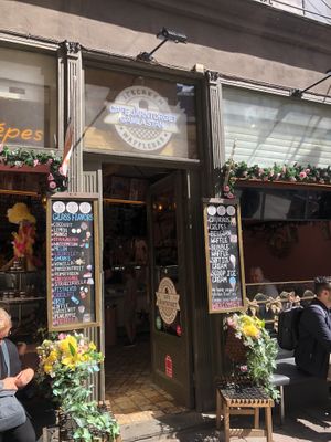 outside  at Cafe Järntorget  in Stockholm