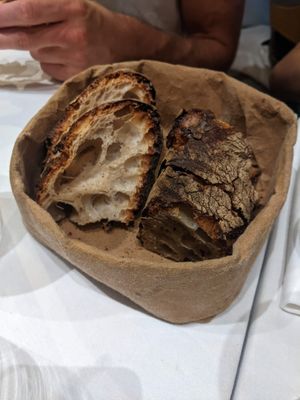 Complementary bread. Was refilled throughout the evening. Great to not get hungry. at Nuances - Restaurant in Nice