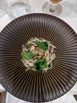 Dish 3: Vegetables and mushroom in yummy sauce - 4/5 at Nuances - Restaurant in Nice