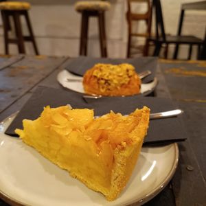 Apple pie and hazelnut pain au chocolate at Licence 2 Kale in Rye