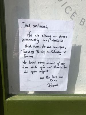 Closing down at Licence 2 Kale in Rye