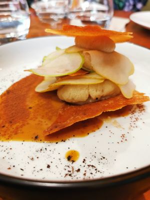 Dessert vegan pommes/Poires at oGabi in Dunkirk