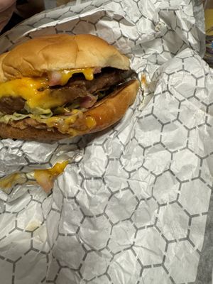 Fussy Hussy burger   at Slutty Vegan in Dallas