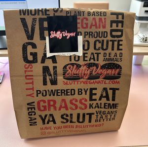 Uber Eats order  at Slutty Vegan in Dallas