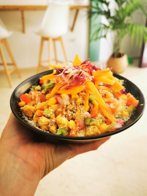 Tandoori namaste. Verry good at My Protein Chef in Tenerife