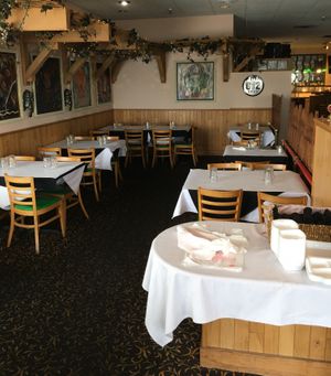 Dining area at Tandoor Restaurant in Bloomington