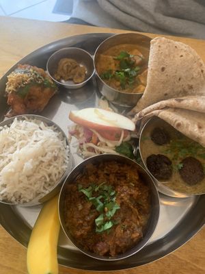 Thali  at Manjit's Kitchen in Leeds