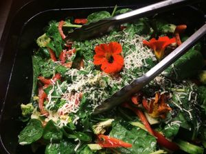 vegan lunch buffet at Mahemarket and Cafe in Tallinn