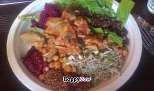 From the buffet, inc. e.g. vegan lasagna at Mahemarket and Cafe in Tallinn