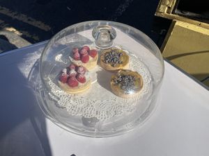 Vanilla fruit tarts   at Take A Bite And Smile in London