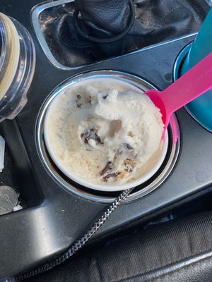 Almond joyful in a cup  at Jubie's Creamery in Fairborn