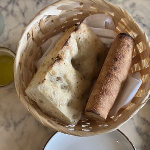 bread baskett  at Pazza Market & Cucina in San Diego