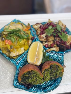 Vegan meze sampler at Turkish Delight  in Anchorage