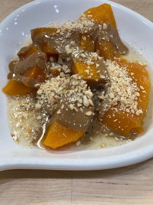 Butternut squash dessert at Turkish Delight  in Anchorage