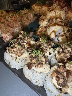 Vegan Sushi rolls   at Drunken Sushi in Siargao