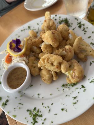 Breaded cauliflower   at Frankie and Johnny's Natural Food in York Harbor