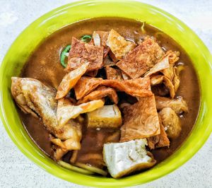Authentic Malay's style mee rebus, must try, very flavourful at Gan Taste 颜味素食 in Central Singapore
