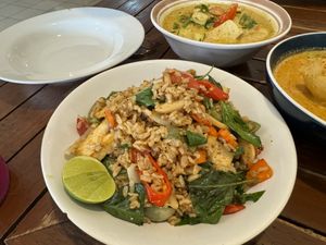 Anchan Fried Ricee  at Anchan Vegetarian Restaurant in Chiang Mai