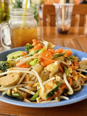 Pad Thai (120 THB)  at Anchan Vegetarian Restaurant in Chiang Mai