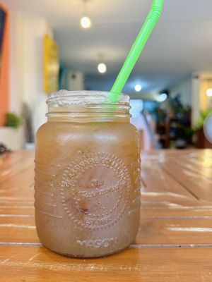 Tamarind iced tea (50 THB)  at Anchan Vegetarian Restaurant in Chiang Mai
