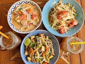   at Anchan Vegetarian Restaurant in Chiang Mai