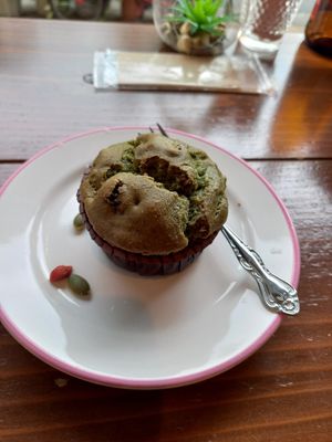 Vegan muffin at Ohana8 in Kyoto