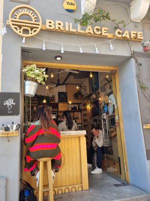 Outside at Brillace Cafe in Gzira