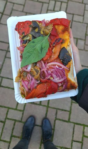 Vegan foccacia #Veganuary at Phantasialand - Foccacia Mexico in Bruehl