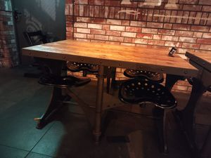 The tables and the fancy chairs at Phantasialand - Restaurant Uhrwerk in Bruehl