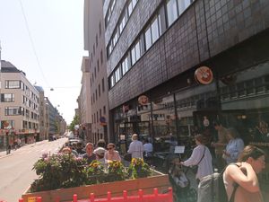 Outdoor area at Lazy Fox in Helsinki