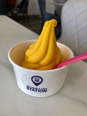 Mango & passionfruit   at Ice Cream Juice Station in Abu Dhabi