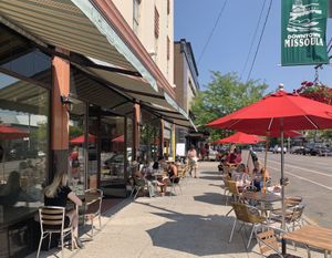 Outdoor seating  at The Catalyst Cafe in Missoula