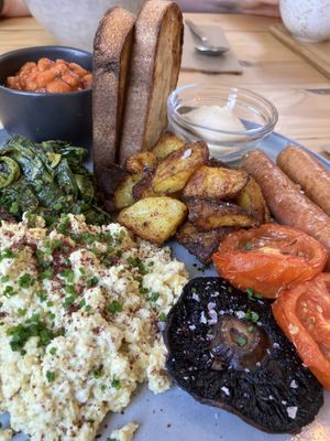 Vegan breakfast  at Fara in Glastonbury