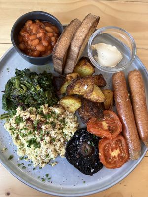 Vegan breakfast  at Fara in Glastonbury