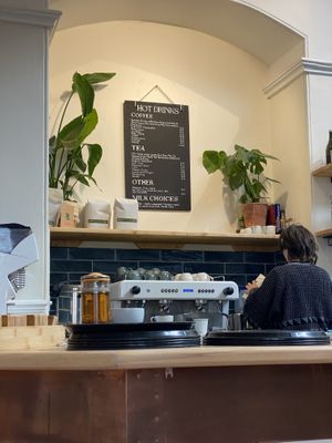 Hot drinks menu   at Fara in Glastonbury