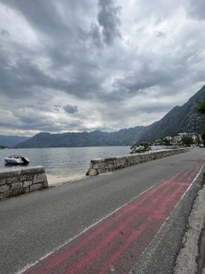 View from resto  at Tiha Noc in Kotor