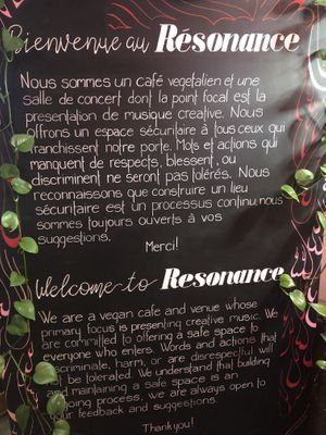 Café Résonance at Resonance Cafe in Montreal