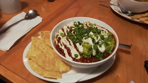 chili guacamole bowl  at Resonance Cafe in Montreal