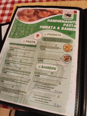 Menu at Flo Salento  in Cologne