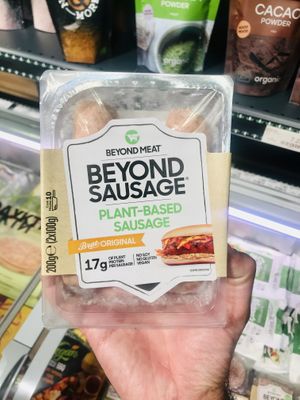 Plant based sausages   at Parkmart in Sofia