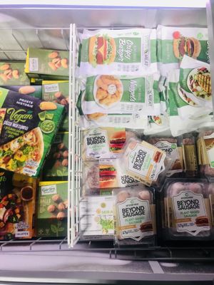 Vegan frozen products   at Parkmart in Sofia